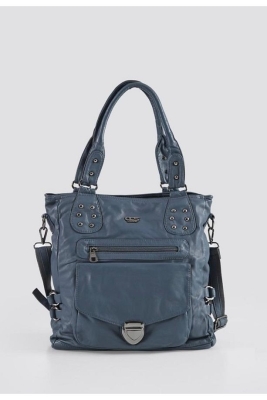 Asin Mavi Cilt Omuz Çantası