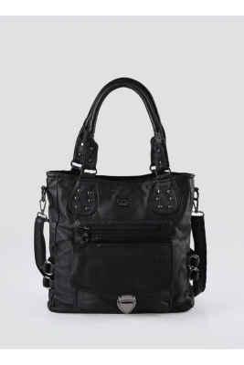 Asin Siyah Cilt Omuz Çantası