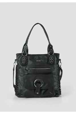 Deay Siyah Cilt Omuz Çantası