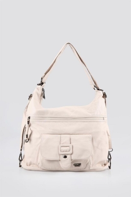 Mower Bej Cilt Omuz Çantası