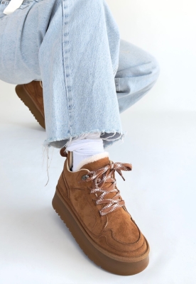 Muden Taba Süet Bağcıklı Bot