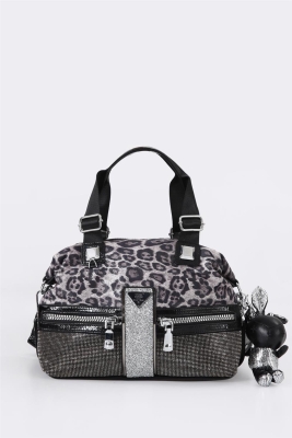 Olza Siyah Cilt Omuz Çantası