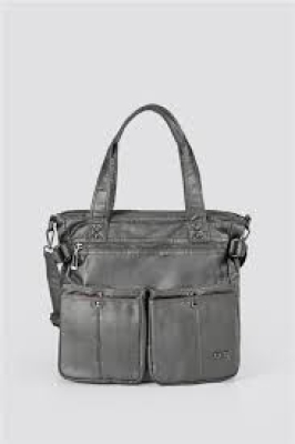 Opey Gri Cilt Omuz Çantası