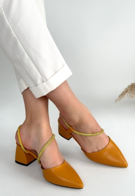 Sista Hardal Cilt Topuklu Ayakkabı