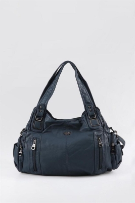 Tiwe Mavi Cilt Omuz Çantası